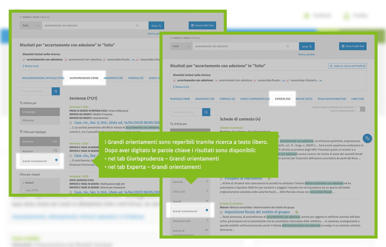 grandi orientamenti  ricerca testo libero